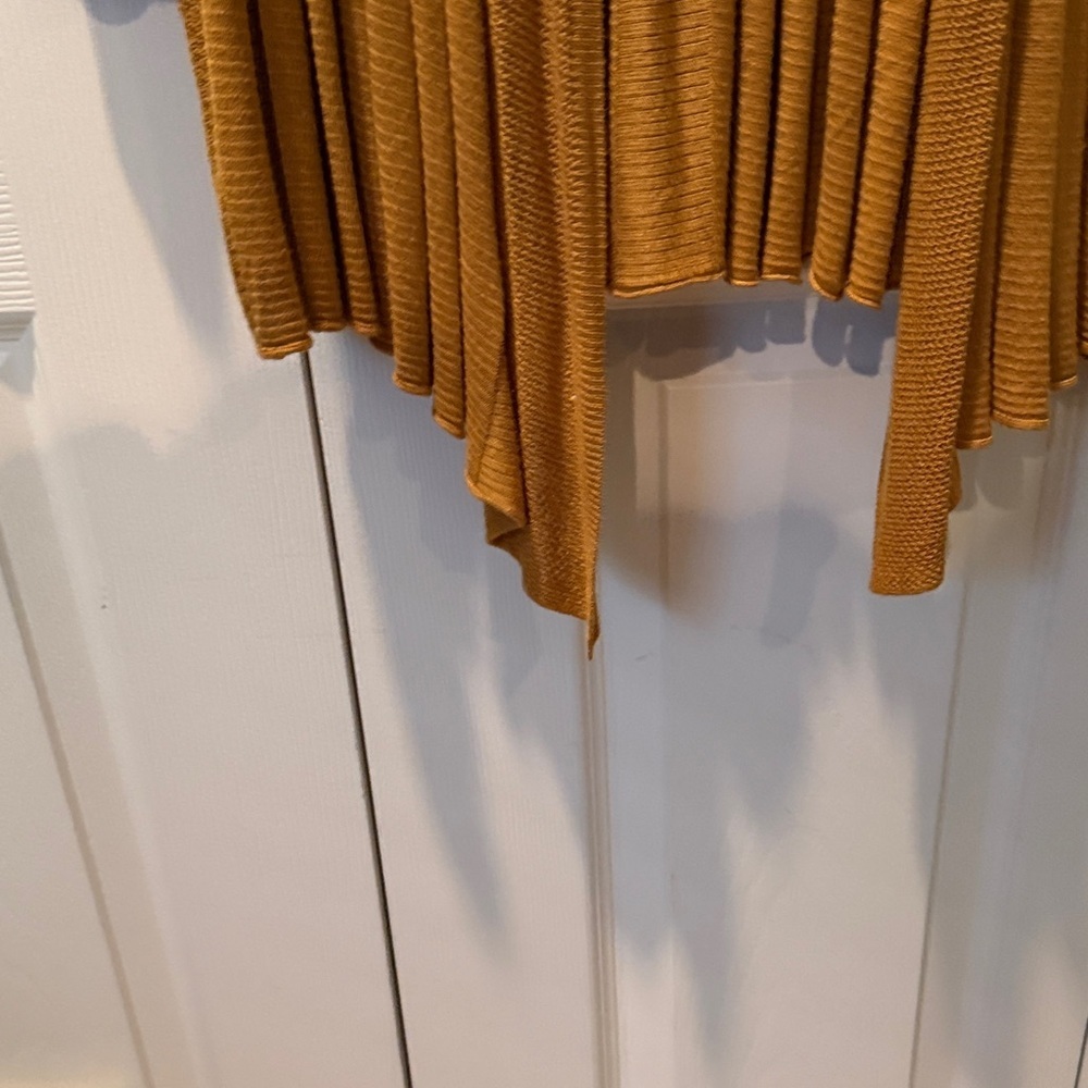 # Debut 3X Women's Mustard Open Front Cardigan - Picture 6 of 8